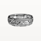 Dual Channel Milgrain Facet Band - Eden & Co