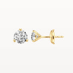 Three Claw Diamond Studs - Natural Diamond - Eden & Co