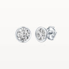 Tapered Bezel Studs - Lab Diamond - Eden & Co