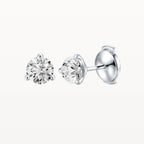 Three Claw Diamond Studs - Lab Diamond - Eden & Co