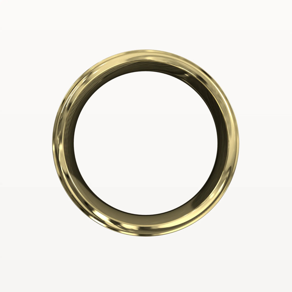 Diamond Parallel Panelled Brushed Band