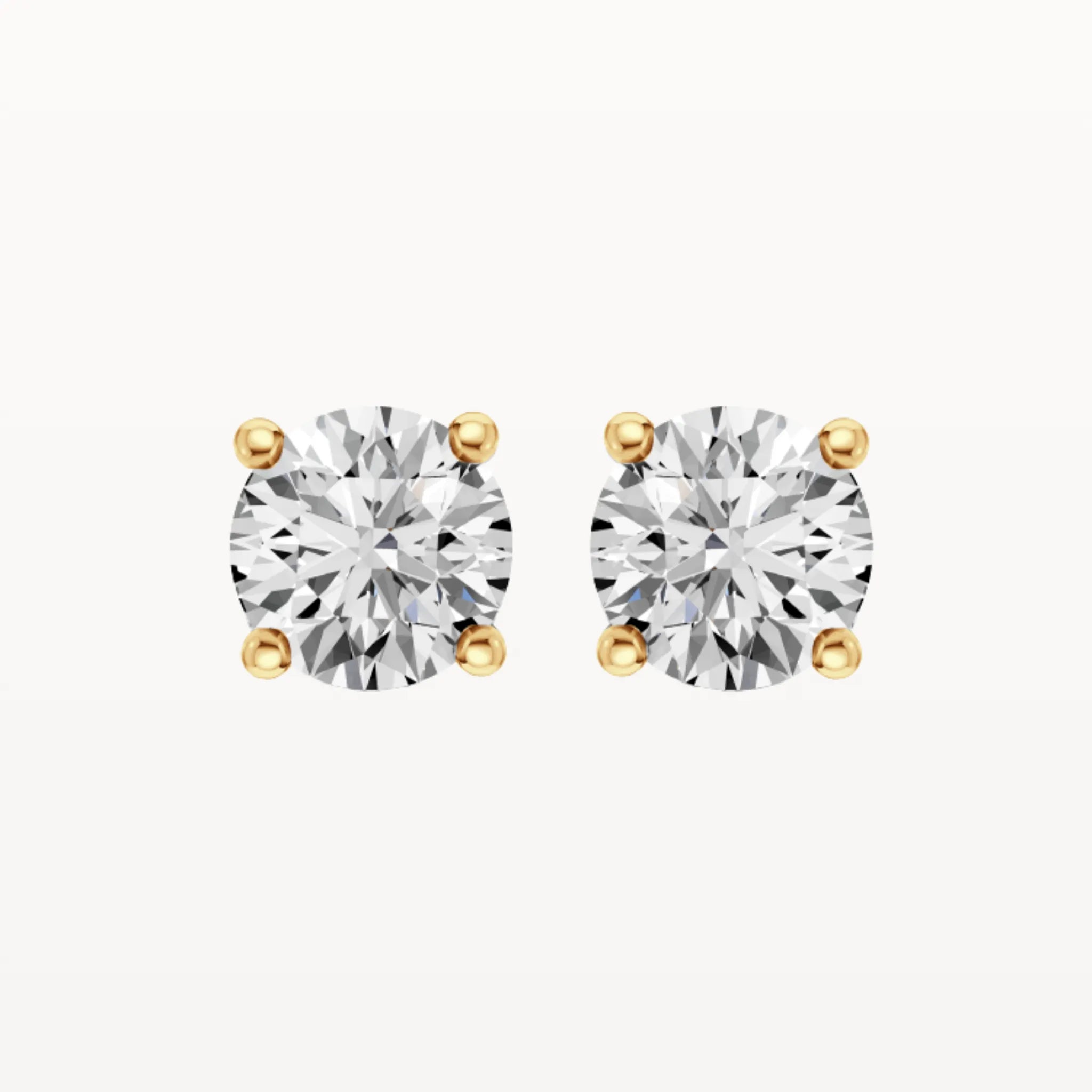 Four Claw Diamond Studs - Lab Diamond