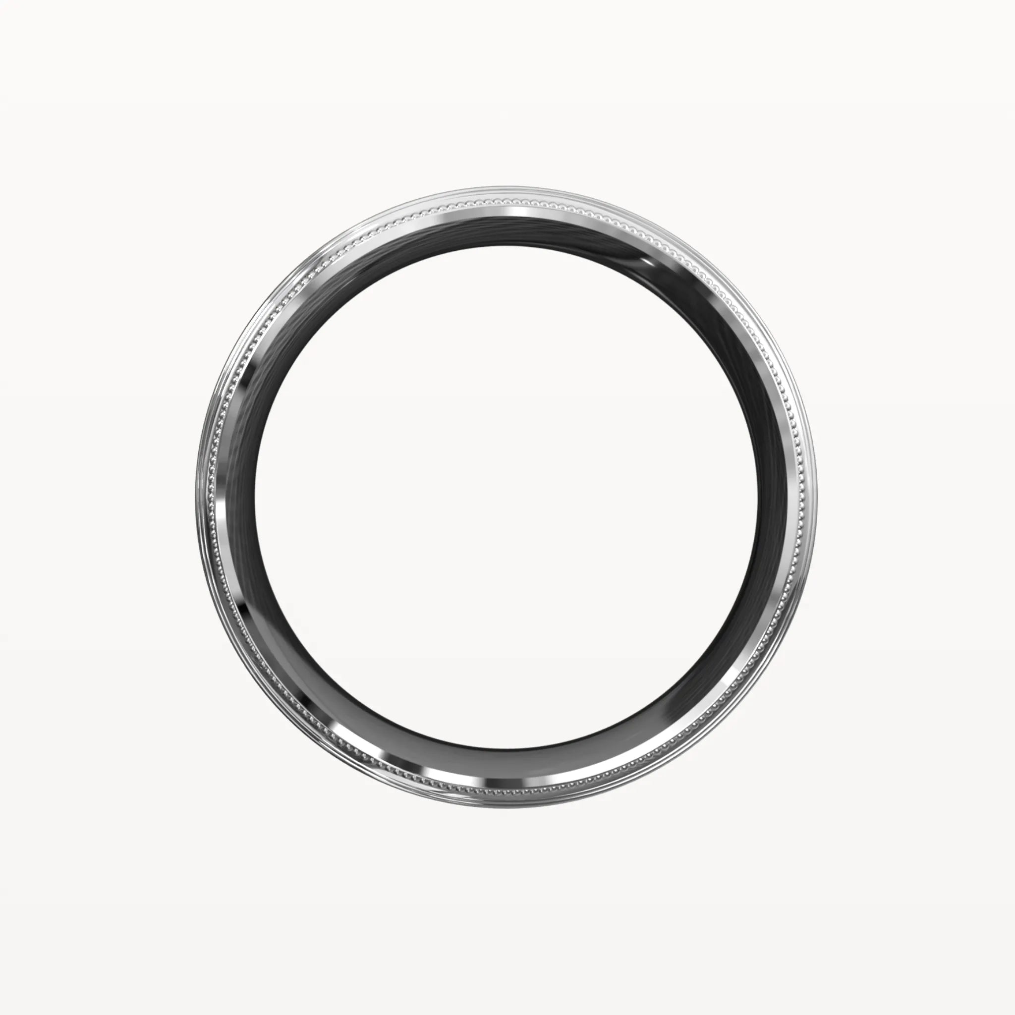 Ice Matte Milgrain Edged Band - Eden & Co