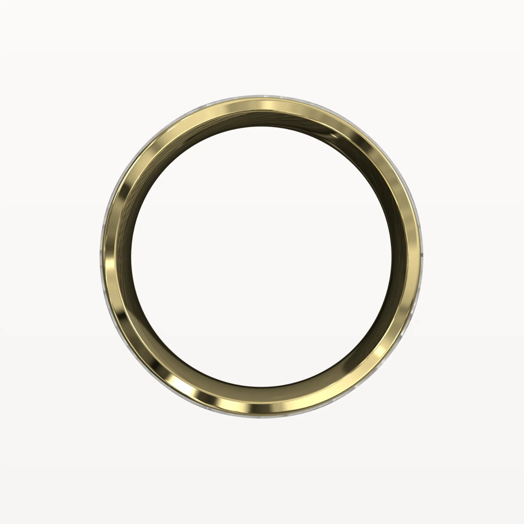 Matte Hammered Polished Edge Band - Eden & Co