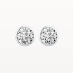 Bezel Diamond Studs - Natural Diamond