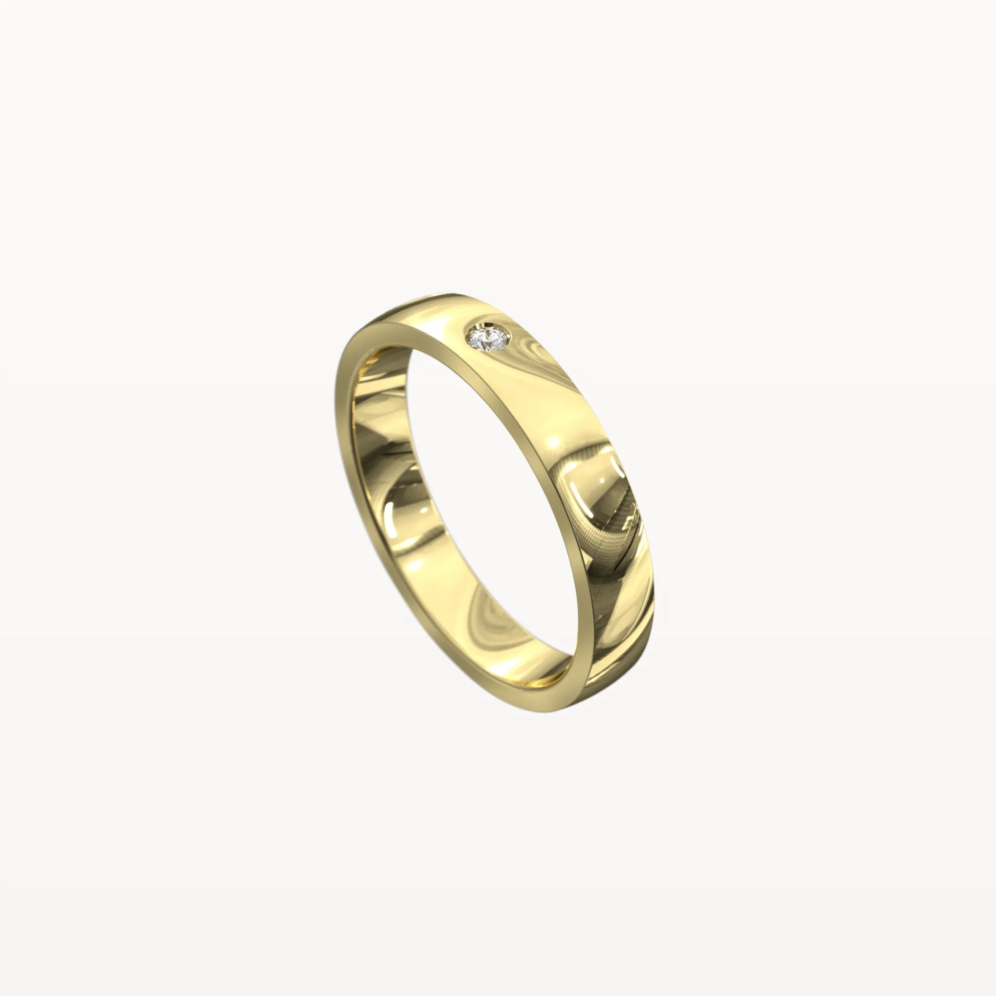 Hammer Set Diamond Band