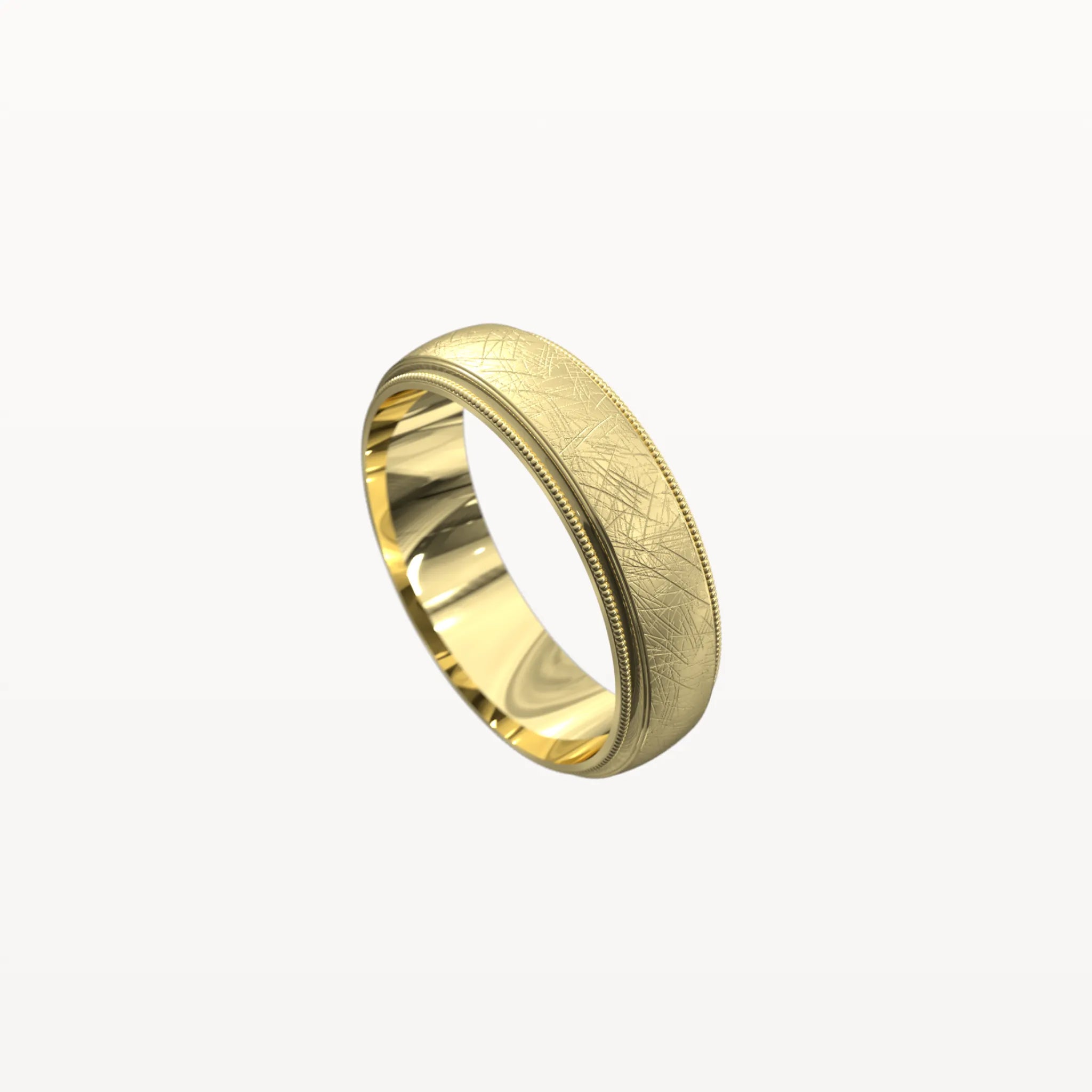 Ice Matte Milgrain Edged Band